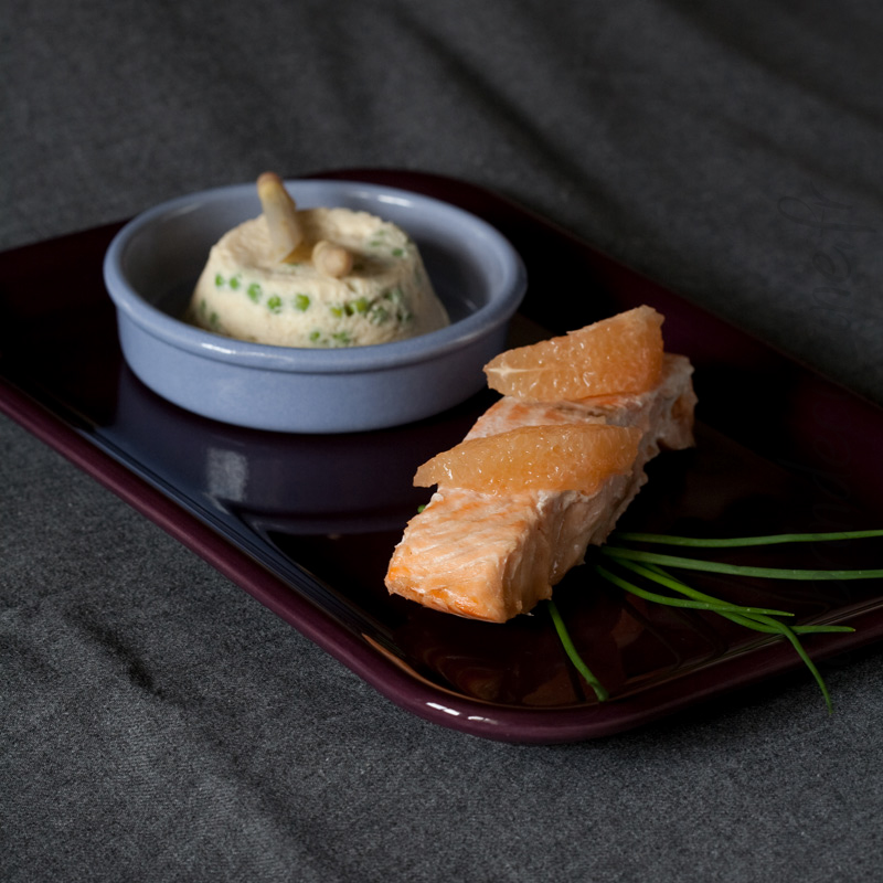 Pavés De Saumon Au Pamplemousse, Petits Flans D’asperges | Brin De ...